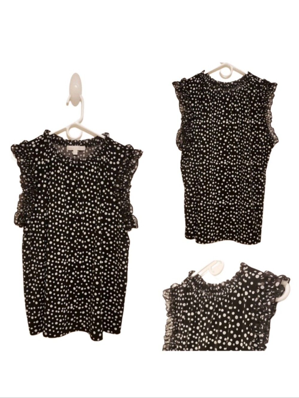 Smocked Polka Dot Blouse